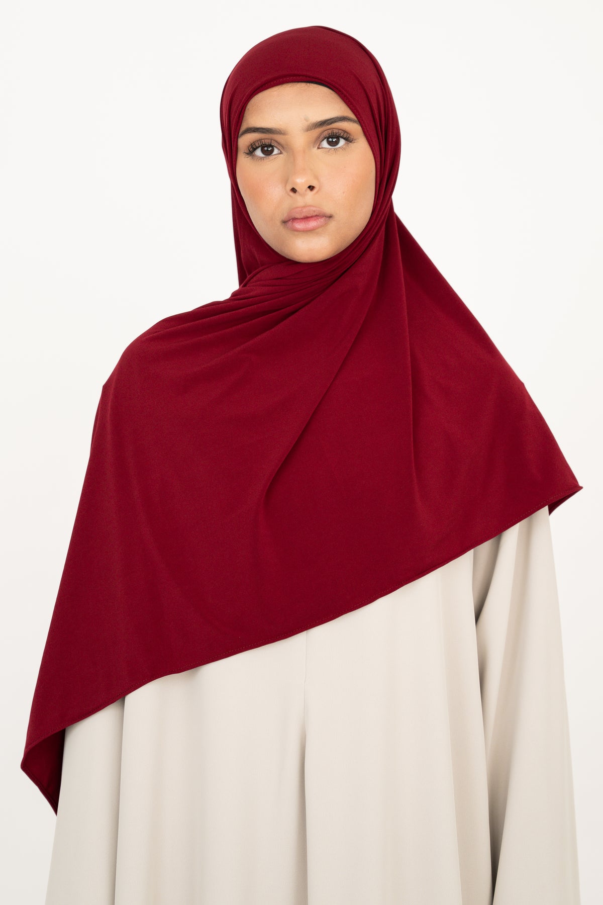 Premium Jersey Hijab - Burgundy