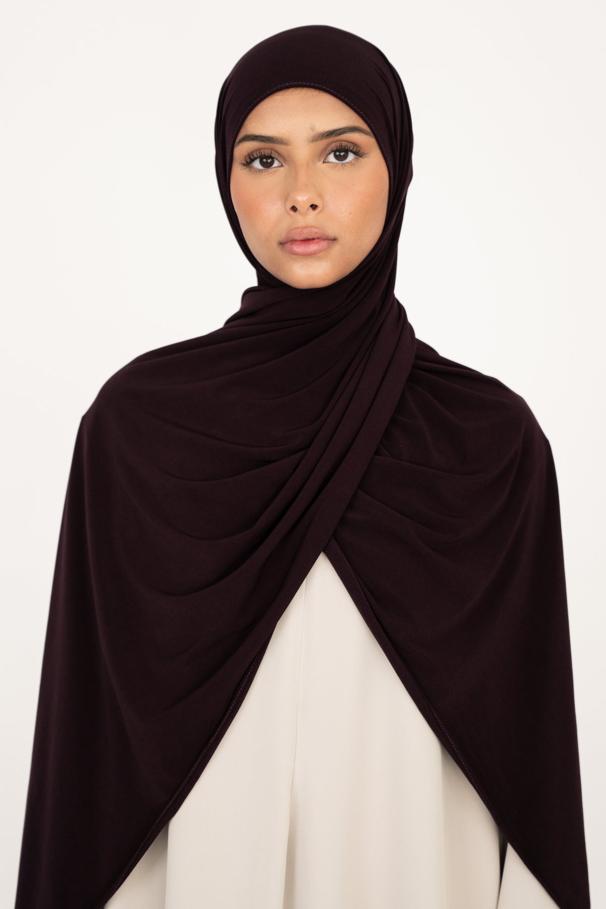 Premium Jersey Hijab - Dark Plum
