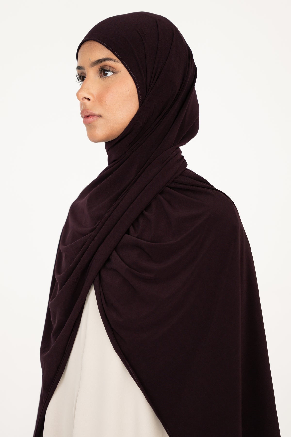 Premium Jersey Hijab - Dark Plum