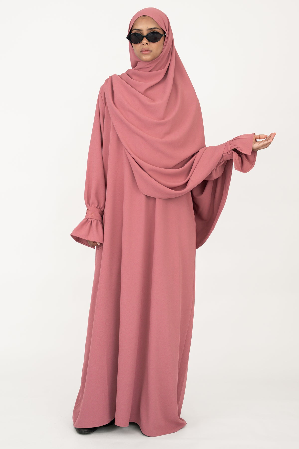 Lumine Abaya - Dark Rose